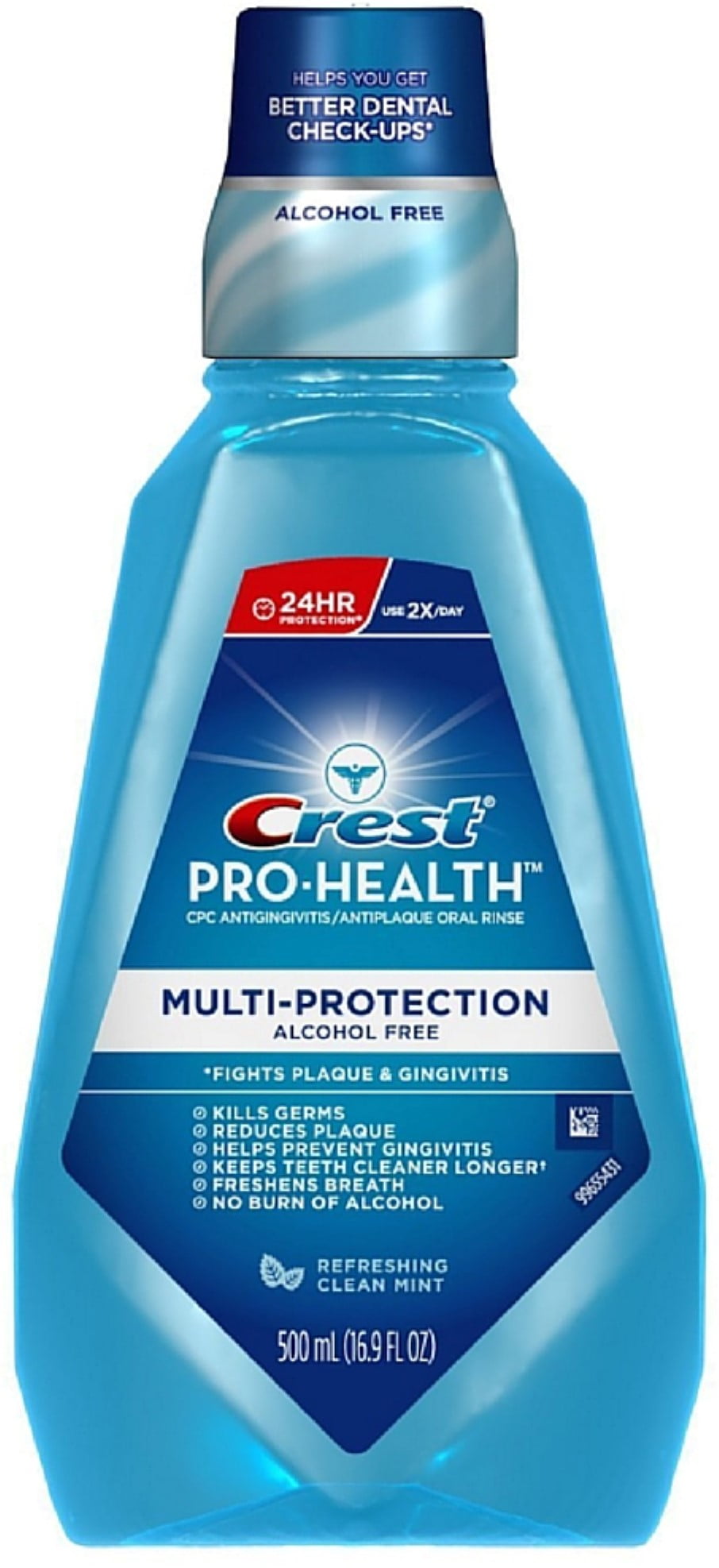 Crest ProHealth MultiProtection Mouthwash, Refreshing Clean Mint 16.
