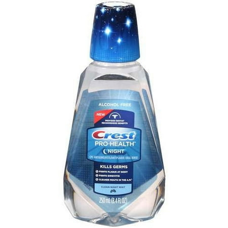 Crest Pro-Health Night Rinse, Clean Night Mint, 250ml