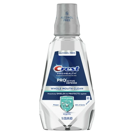 Crest Pro Health Pro Active Defense Clean Rinse, 33.8 fl oz
