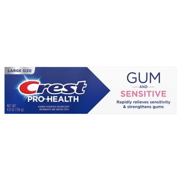 Crest Pro-Health Sensitive and Gum All Day ProtectionToothpaste 4.8 oz- Anticavity, Antibacterial Fluoride Toothpaste, Clinically Proven, Sensitivity Toothpaste