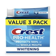 Crest Pro-Health Teeth Whitening Toothpaste, 4.3 oz, 3 Pack