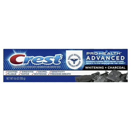Crest Pro-Health Toothpaste, Advanced Teeth Whitening + Charcoal, 4.6 oz