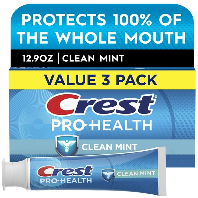 Crest Pro-Health Clean Mint Toothpaste (4.3oz), Triple Pack