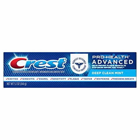 Crest Pro-health Advanced Deep Clean Mint Toothpaste 5.1 oz (Pack of 2)
