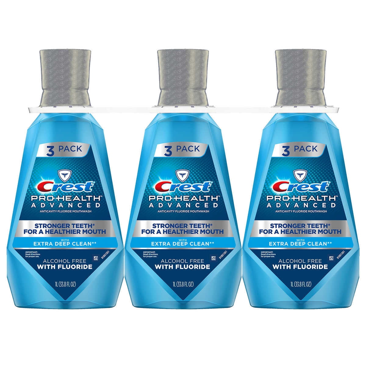 Crest Prohealth Advanced Mouthwash 1 liter 3pack