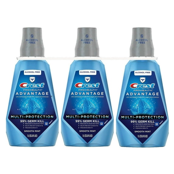 Crest ProHealth Advantage Rinse Smooth Mint (33.8 Fluid Ounce 3 Pack)