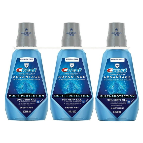 Crest ProHealth Advantage Rinse Smooth Mint (33.8 Fluid Ounce 3 Pack)