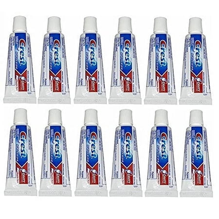 Crest Regular Cavity Protection Toothpaste .85 Ounce (12 Pack) | Deep Clean for Fresh Breath| Strengthens Teeth (B07NBQDGV6)