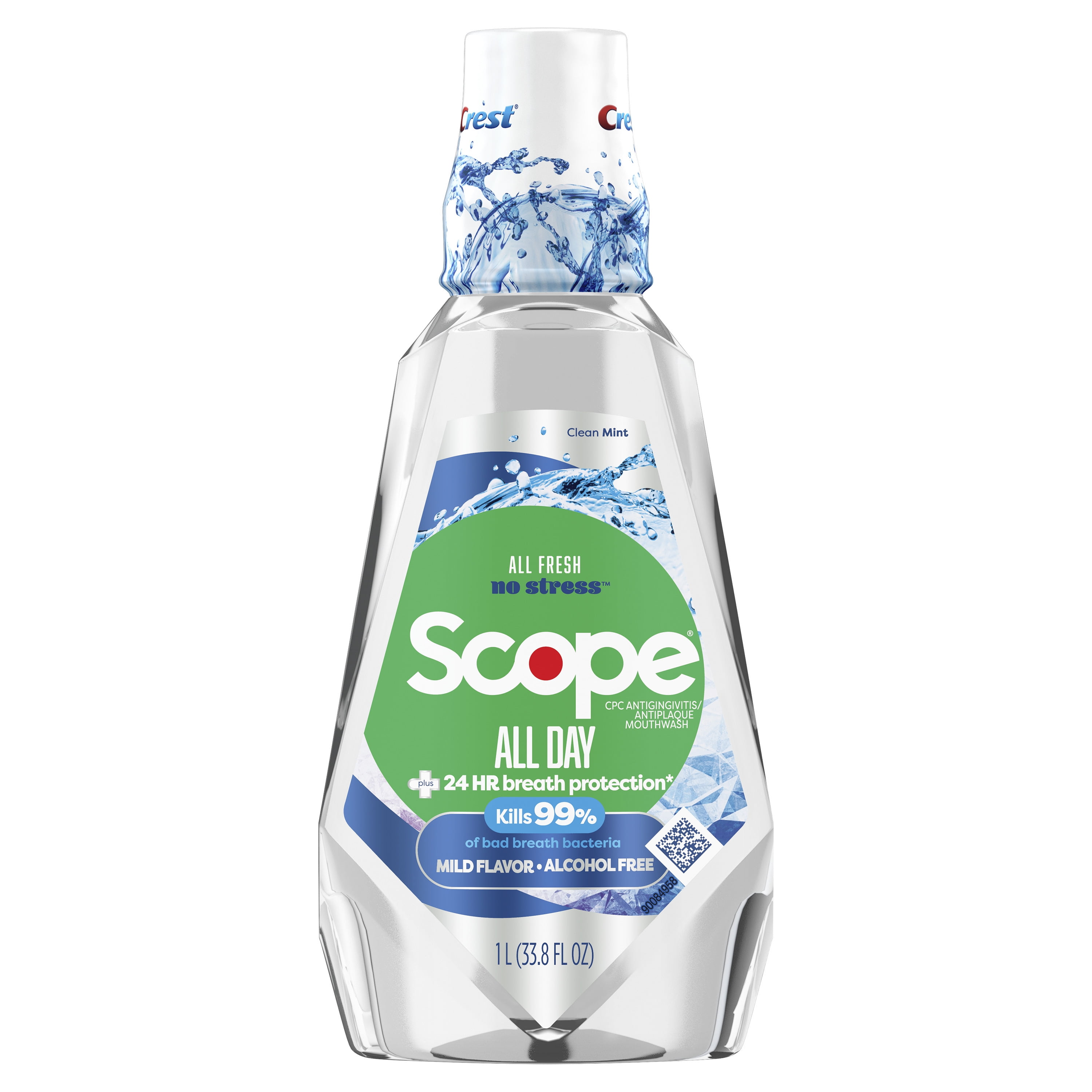 Crest Scope All Day Alcohol Free Mouthwash 1L Walmart Business Supplies Crest Scope All Day Alcohol Free Mouthwash 1L Walmart Business Supplies