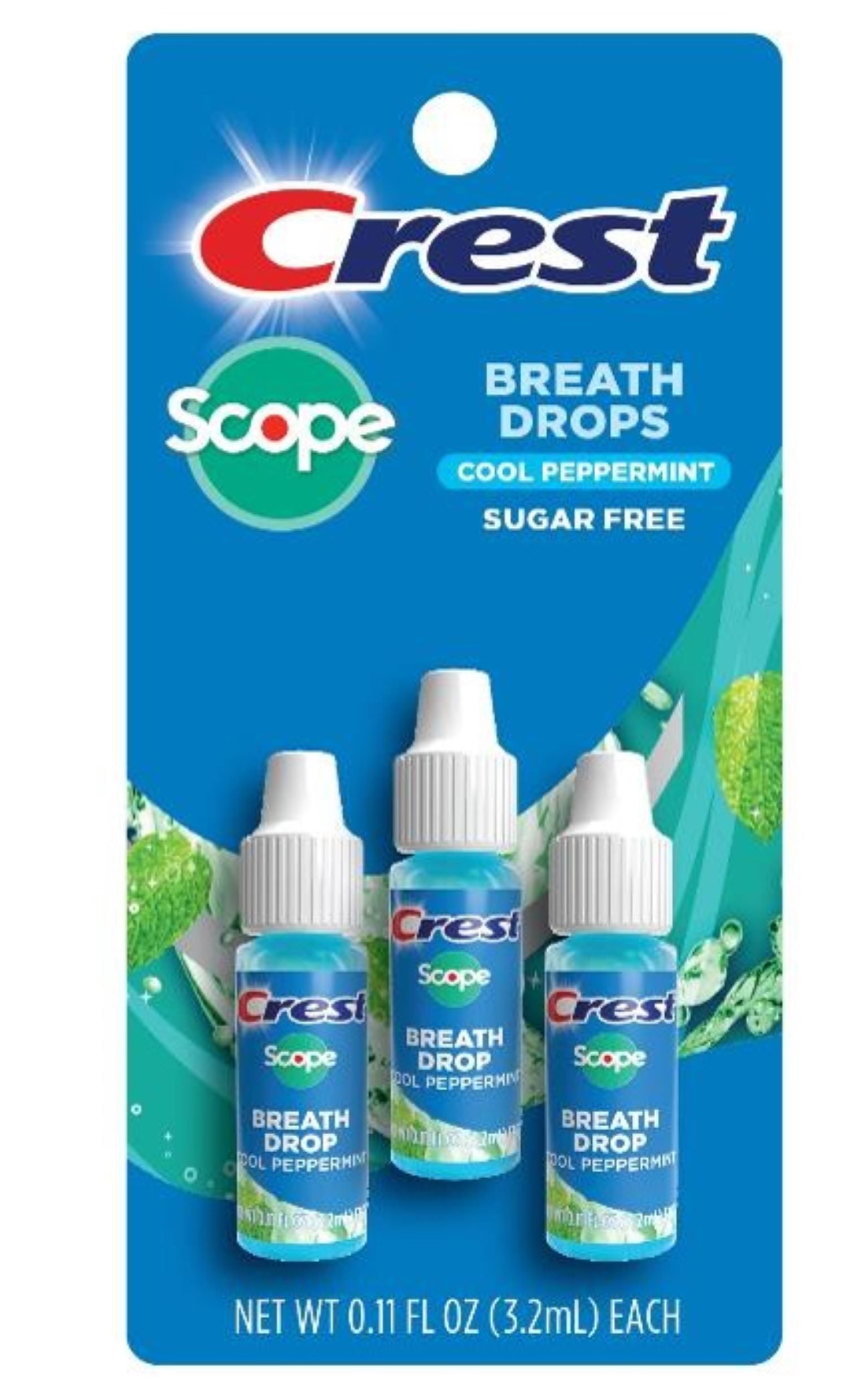 Crest Scope Breath Drops 3 Pack Sugar-Free Breath Fresheners