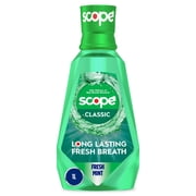 Scope Mouthwash, Classic, Fresh Mint, 1L