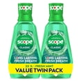 thumbnail interactive-video image 1 of Scope Mouthwash, Classic, Fresh Mint, 1L, pack of 2, 1 of 13