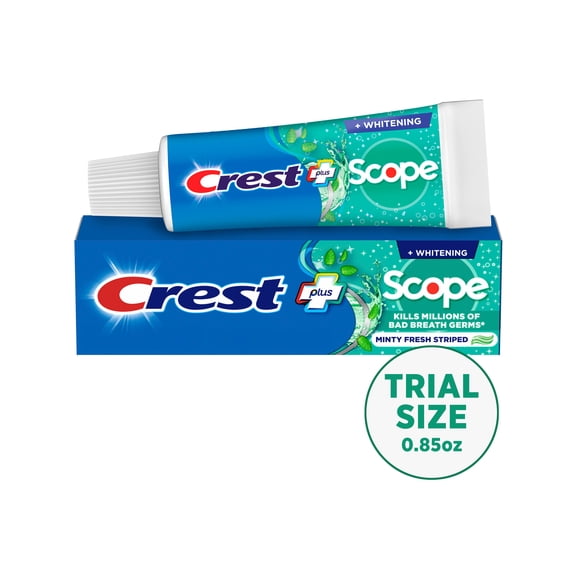 Crest Toothpaste, Plus Scope Complete Whitening Toothpaste, Minty Fresh, .85 oz