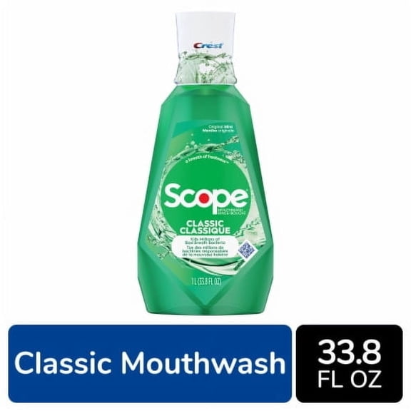 Crest Scope Original Mint Classic Mouthwash - 33.8 fl oz
