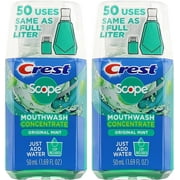 Crest Scope Original Mint Mouthwash Concentrate, 50Ml, 2Ct