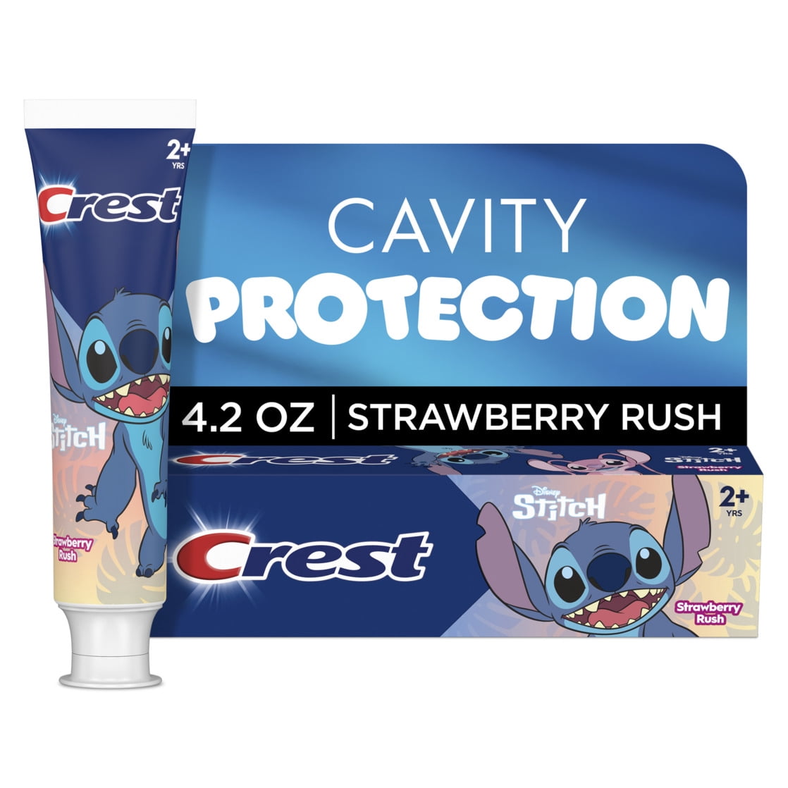 Crest Strawberry Rush featuring Disney Stitch, 4.2 oz, Ages 2 ...