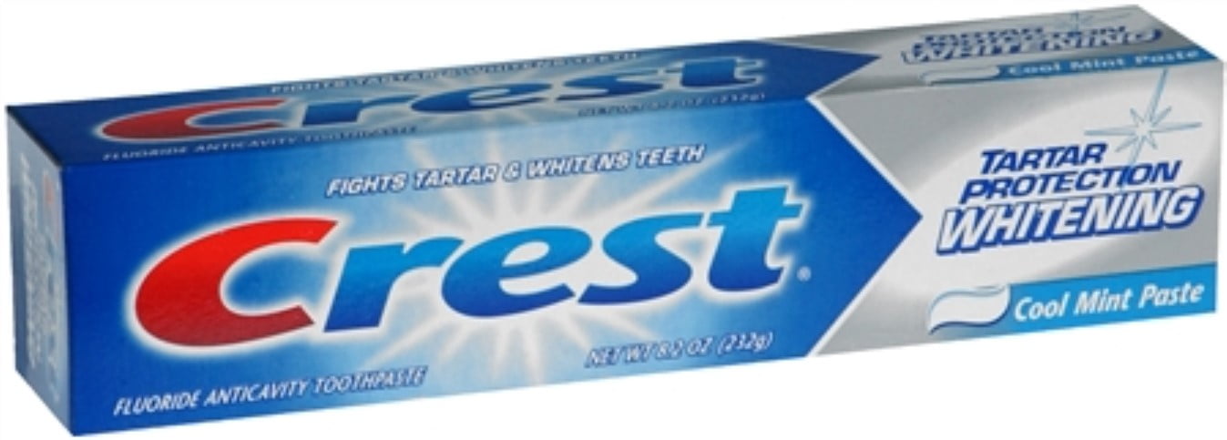 Crest Tartar Protection Toothpaste Whitening Cool Mint Paste 8.20 oz (Pack of 6)