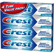 Crest Tartar Protection Whitening Cool Mint Paste Anticavity Toothpaste 8.2 Ounce Tube Pack of 4 C52