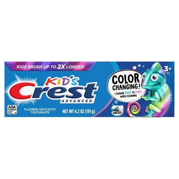 Crest Toothpaste 4.2oz Kids Color Changing (Pack of 3)