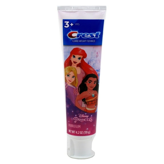Crest Toothpaste 4.2oz Kids Princess Moana Tube(Bubblegum) (Pack of 3)