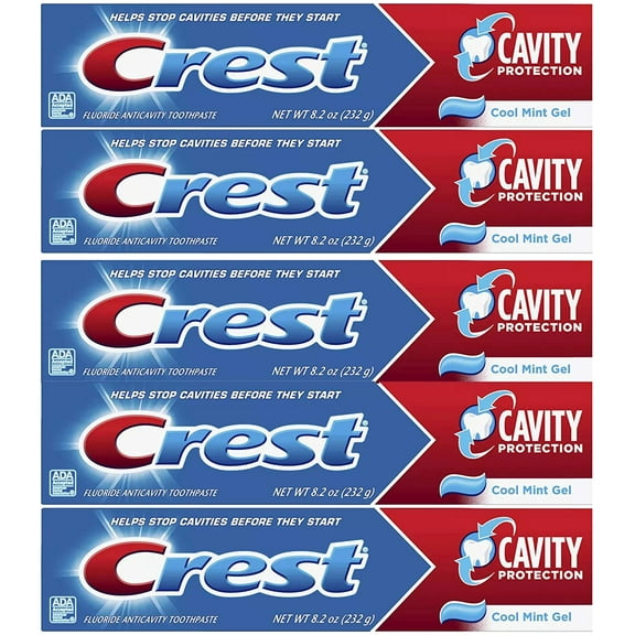 Crest Toothpaste Cavity Protection Regular 8.02oz (Pack of 5)