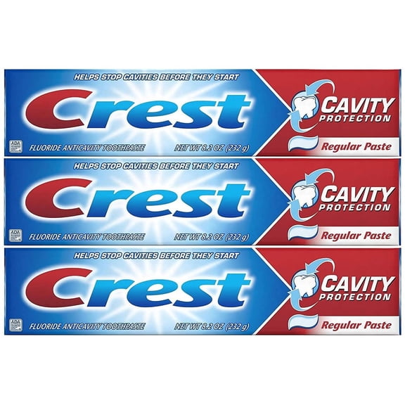 Crest Cavity Protection Regular Toothpaste 8.2 oz (232g) - Pack of 3