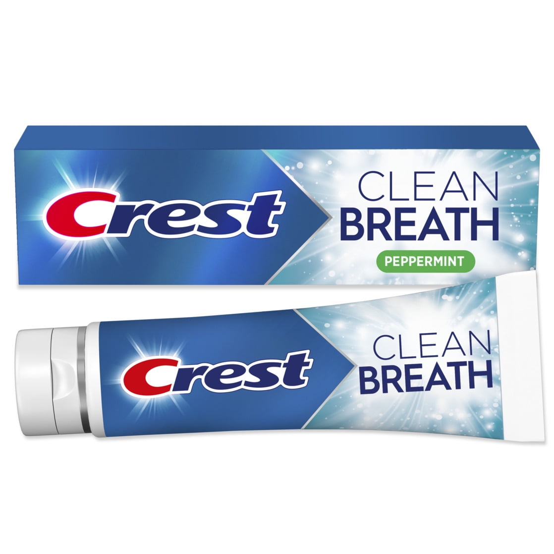 Crest Toothpaste Clean Breath Peppermint 4.6oz - Neutralizes Bad Breath, Antibacterial Protection, Fights Cavities, Freshens Breath, Gently Whitens