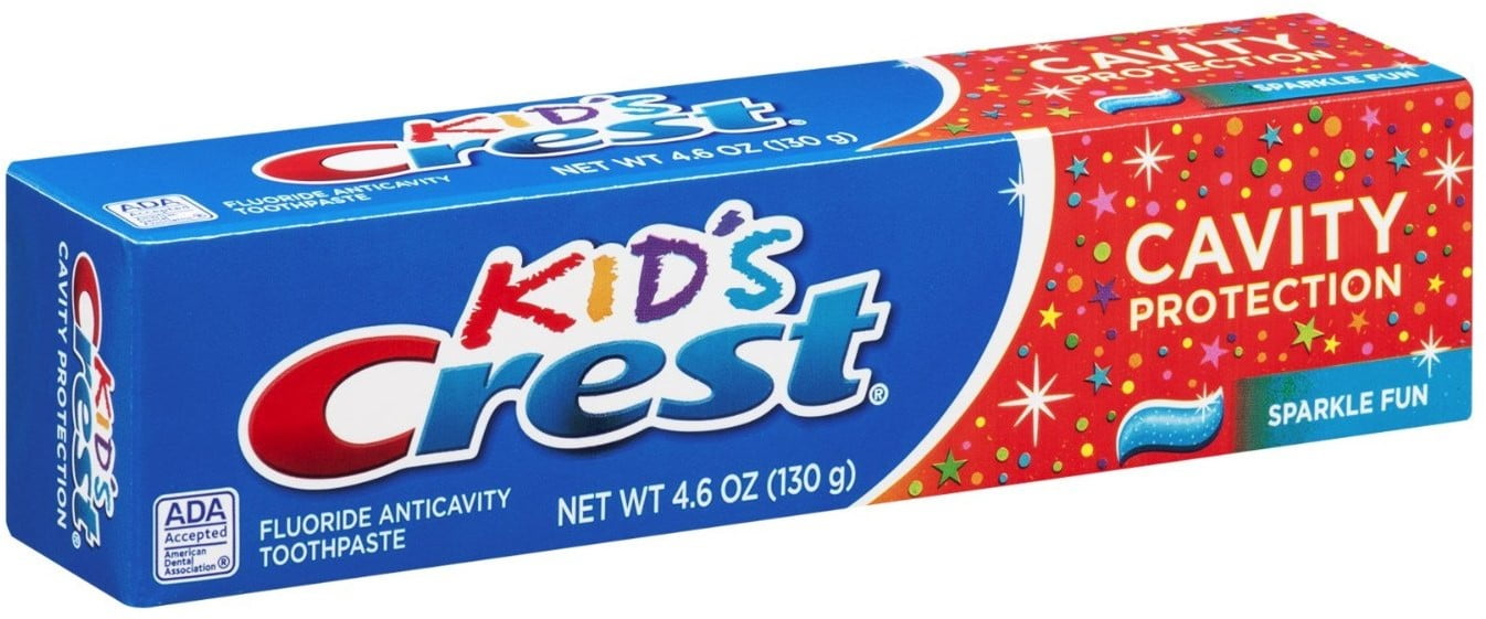 Crest Toothpaste Kids' Cavity Protection, Sparkle Fun Flavor 4.60 oz (Pack of 3)
