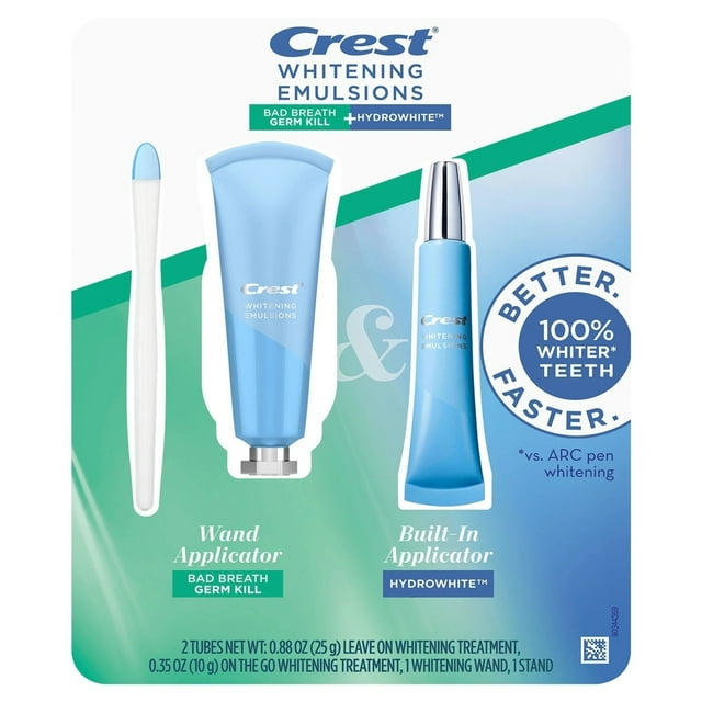Crest Whitening Emulsions Bad Breath Germ Kill + Hydrowhite Whitening