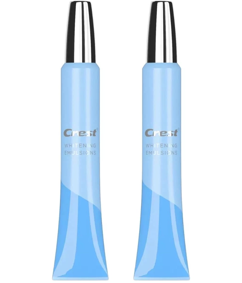 Crest Whitening Emulsions On-The-Go Leave-On Teeth Whitening Gel Pen, 0.35 oz, 2 Pack