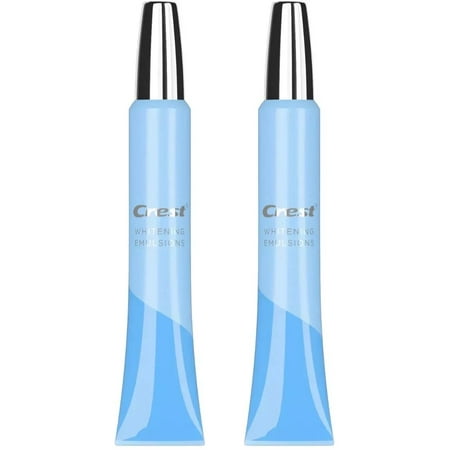 Crest Whitening Emulsions On-The-Go Leave-On Teeth Whitening Gel Pen, 0.35 oz, 2 Pack
