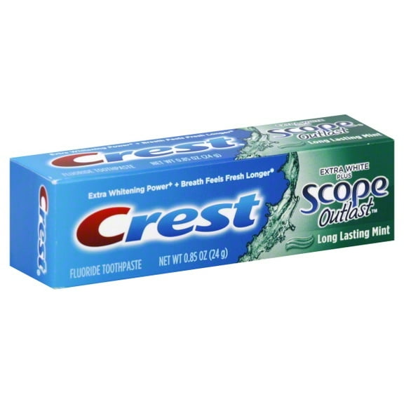 Crest Whitening + Scope Outlast Toothpaste, Long Lasting Mint 0.85 oz
