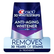Crest 3DWhitestrips Anti-Aging Whitener At-Home Teeth Whitening Kit, 24 Treatments