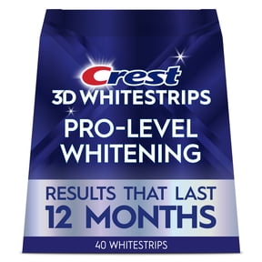Crest 3DWhitestrips Pro-Level Whitening At-Home Teeth Whitening Kit, 20 Treatments, 12 Levels Whiter