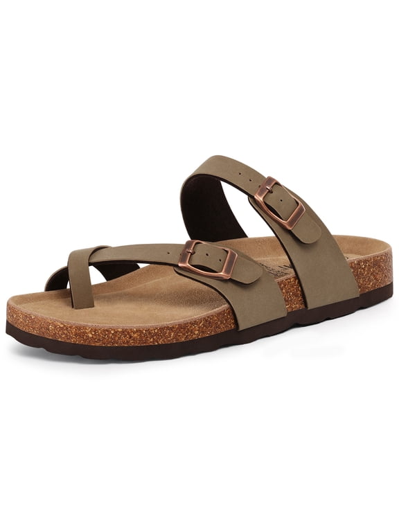 Women's Clogs Shoes, Genuine Suede Sandals for Women with Arch Support and Adjustable Slide, Grayish Brown
