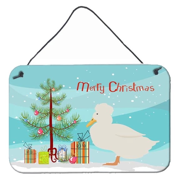 Crested Duck Christmas Wall or Door Hanging Prints