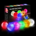 thumbnail image 1 of Crestgolf Glow in the Dark Golf Balls Night Light up Led Golf Ball Golf Gift 6 Colors Funny Golf Sports Game, 1 of 7