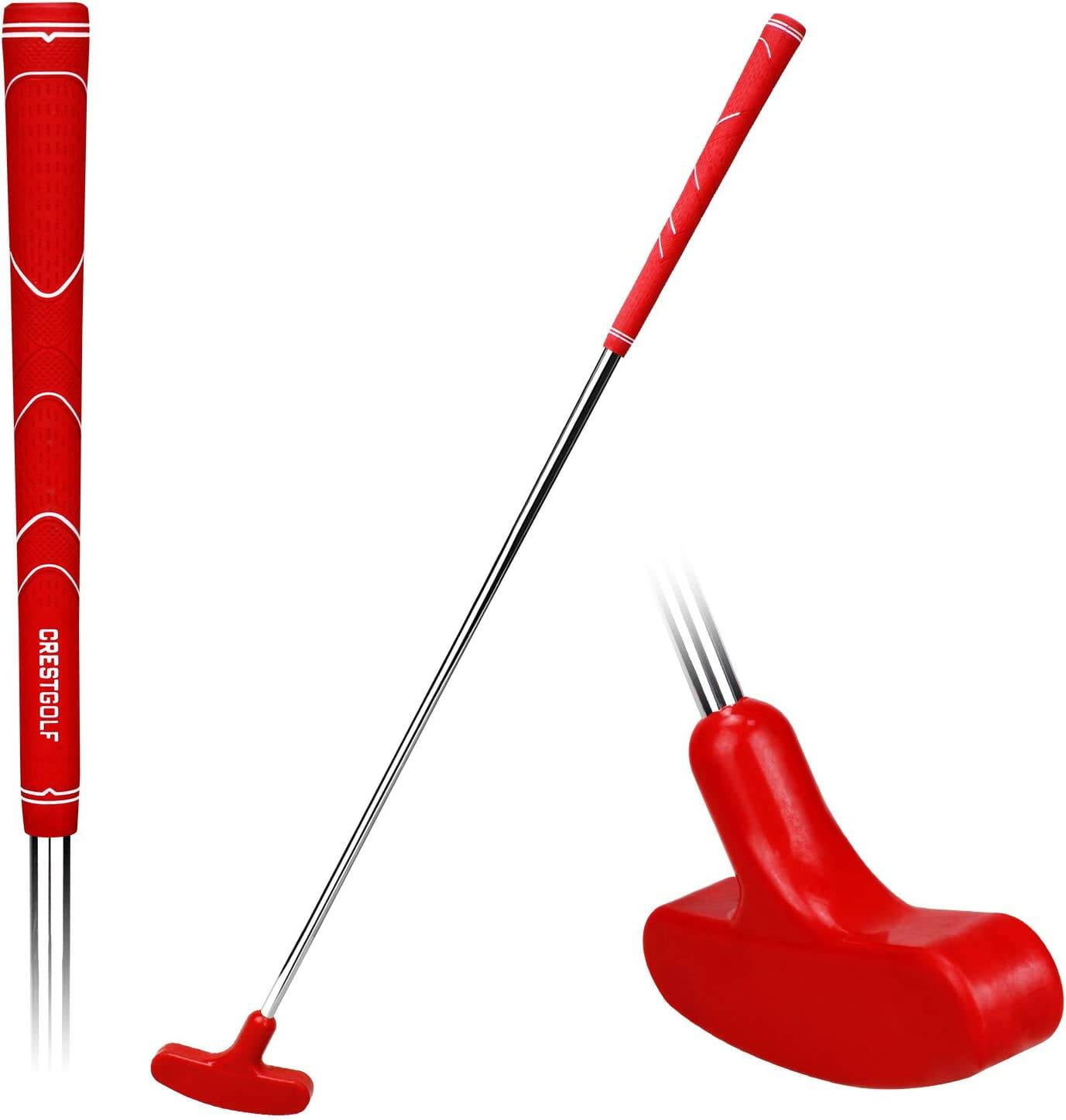 Crestgolf Mini Golf Putters Golf Clubs with Rubber Putter Head & Steel