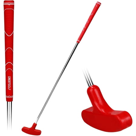 Crestgolf Mini Golf Putters Golf Clubs with Rubber Putter Head & Steel shaft for Kids or Adults