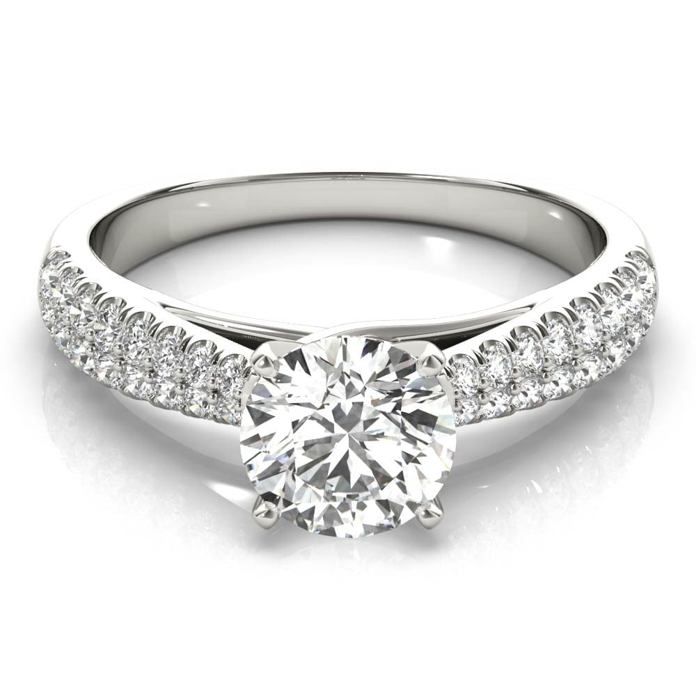Crestin Jewel 2 Ct Brilliant Round Cut Solitaire Engagement Ring
