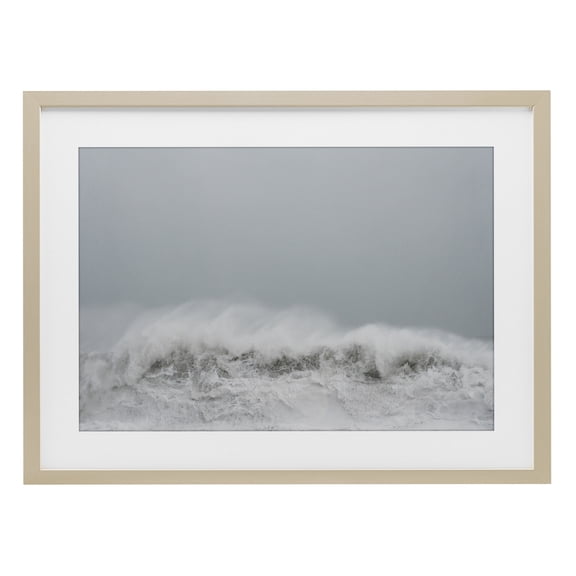 Stupell Industries Cresting Wave Abstraction Birch Framed Print Under Glass, design by Jade Sharp Photo, 14 x 20