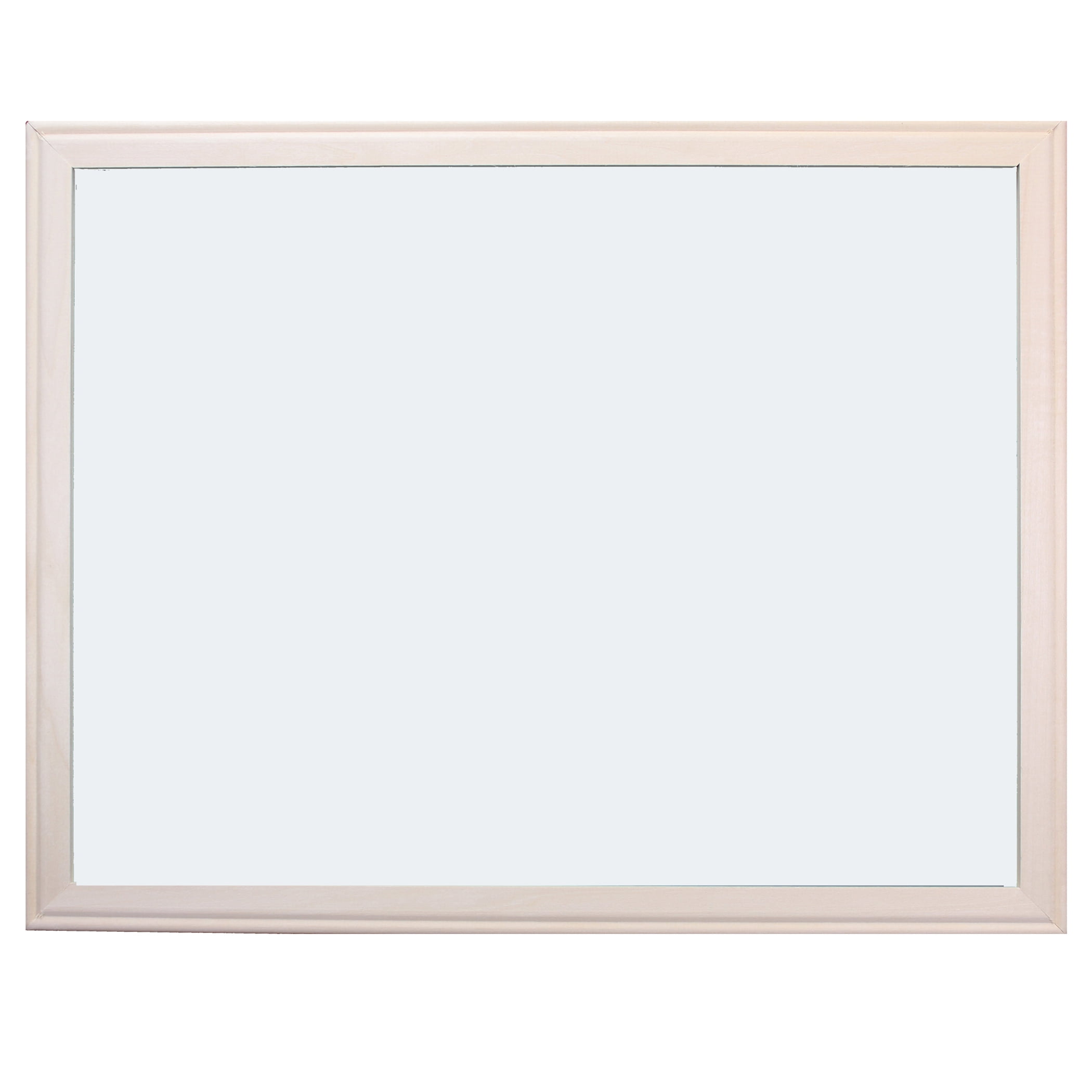 24" x 36" White Dry Erase Board with Light Brown Wood Frame