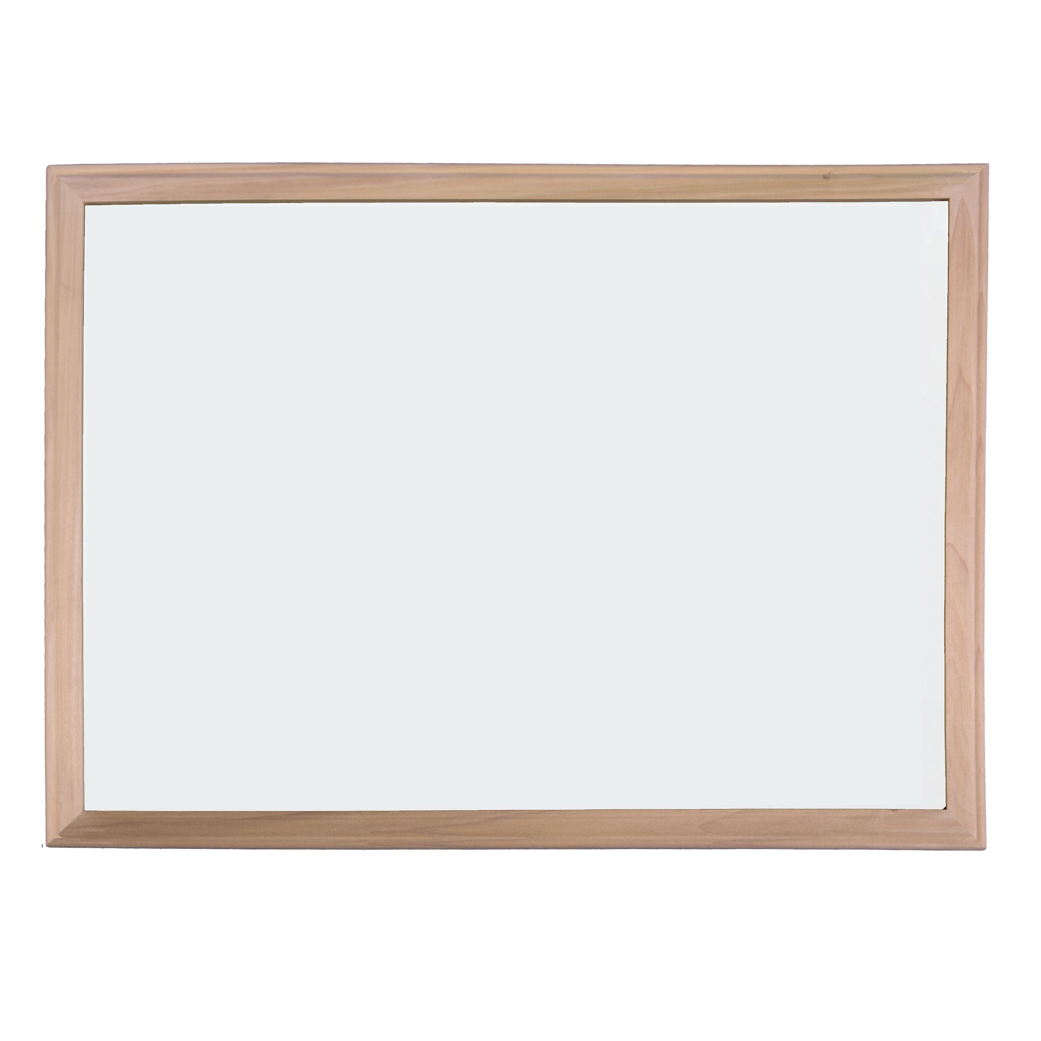 Wood Framed Magnetic Dry Erase Board, 24" x 18", White Surface