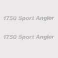 thumbnail image 1 of Crestliner 1750 Sport Angler Silver 18 1/2 Inch Vinyl Boat Decals Pair, 1 of 2
