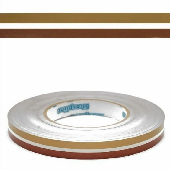 Crestliner 4673-STRP-1537 5/8 Inch Gold / Rust Pontoon Boat Pinstripe Tape