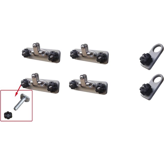 Crestliner 90 Degree SureMount Track Bimini Top Mount/Canopy Mounts