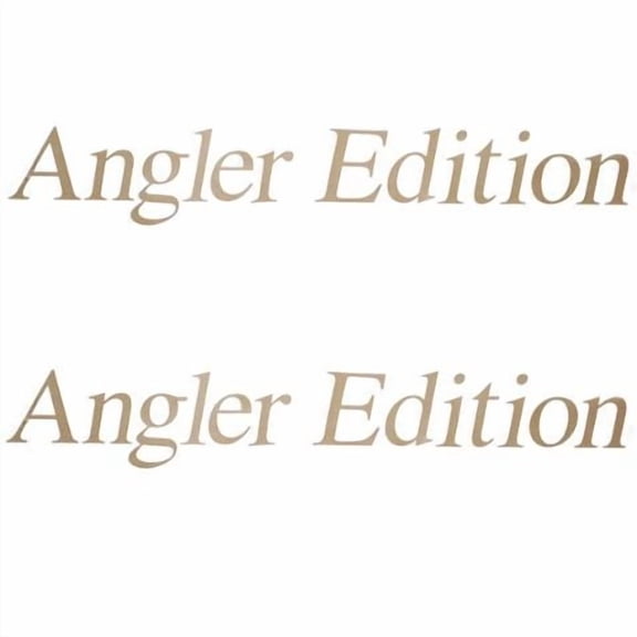 Crestliner Boat Brand Decal | Angler Edition Gold Sticker (Pair)