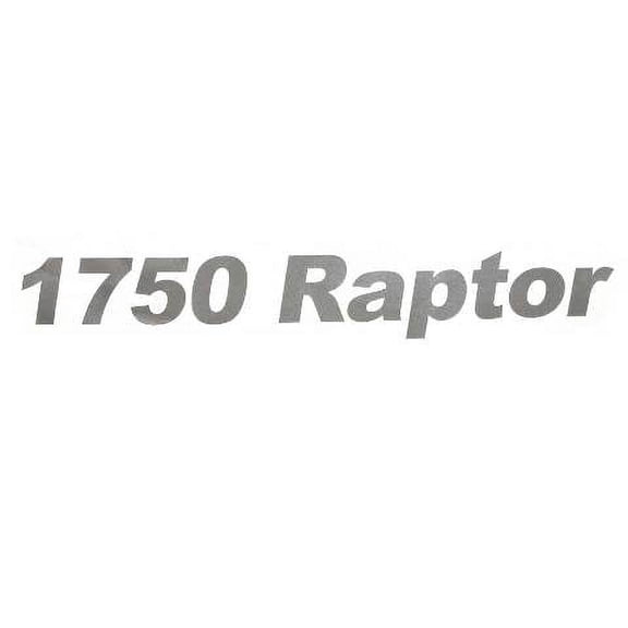 Crestliner Boat Model Decal 2007544 | 1750 Raptor Silver Sticker