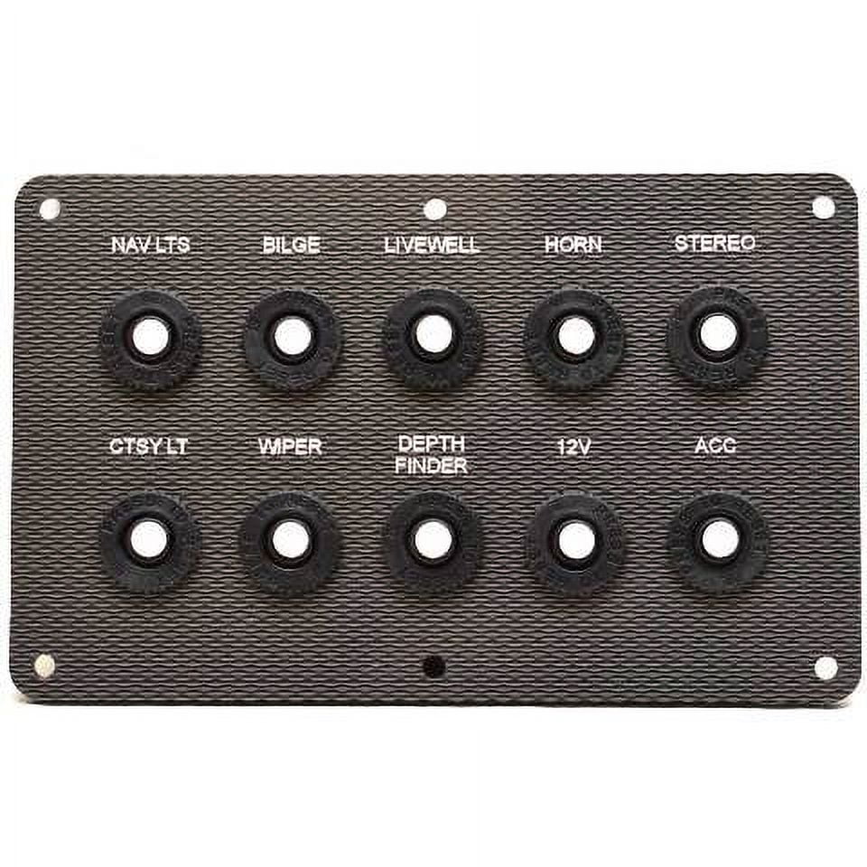 Crestliner Boat Breaker Switch Panel 2083122 1850 Commander 6 Inch