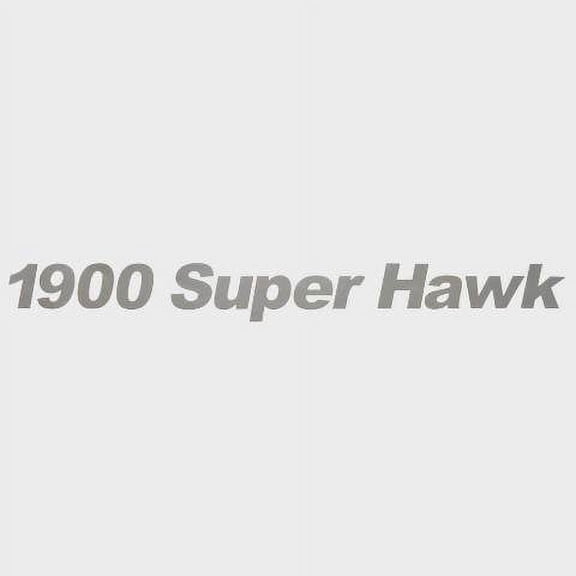 Crestliner Boat Decal 2007466 | 1900 Super Hawk Metallic Silver